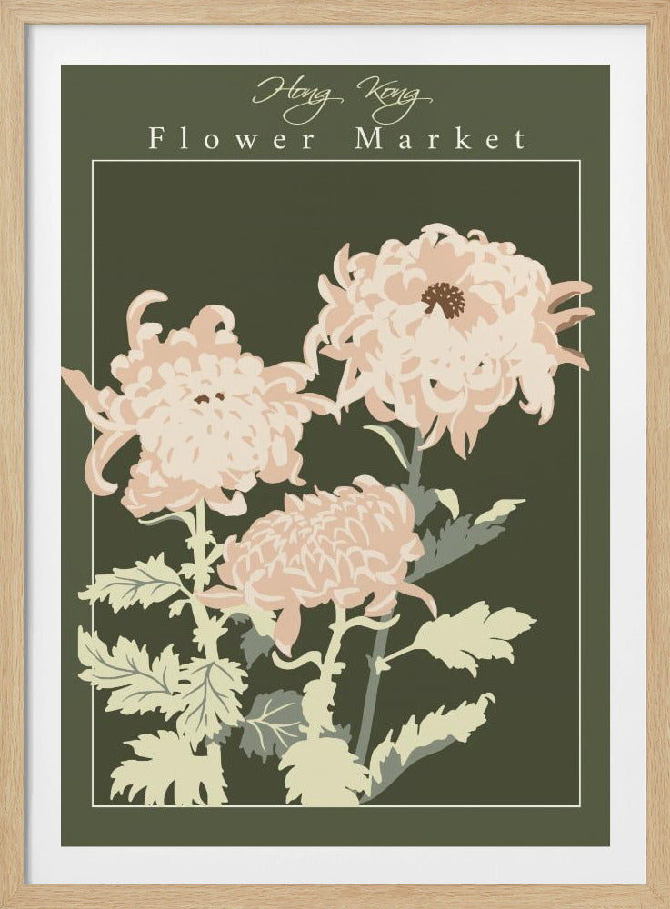 Flower Market Hong Kong Chrysanthemum - Poster / Art Print