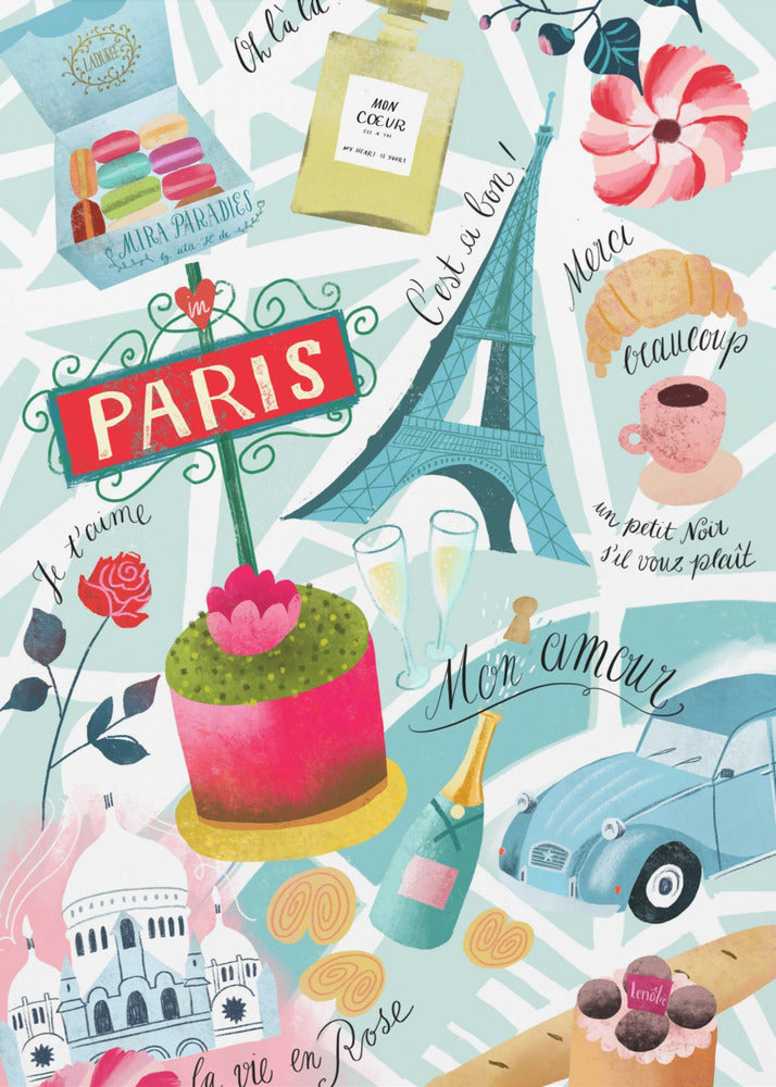 Paris Sucre Sacre Coeur - Poster / Art Print