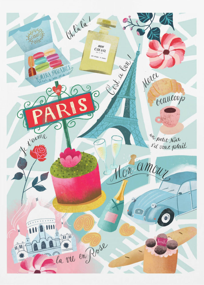 Paris Sucre Sacre Coeur - Poster / Art Print