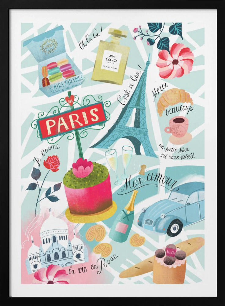 Paris Sucre Sacre Coeur - Poster / Art Print