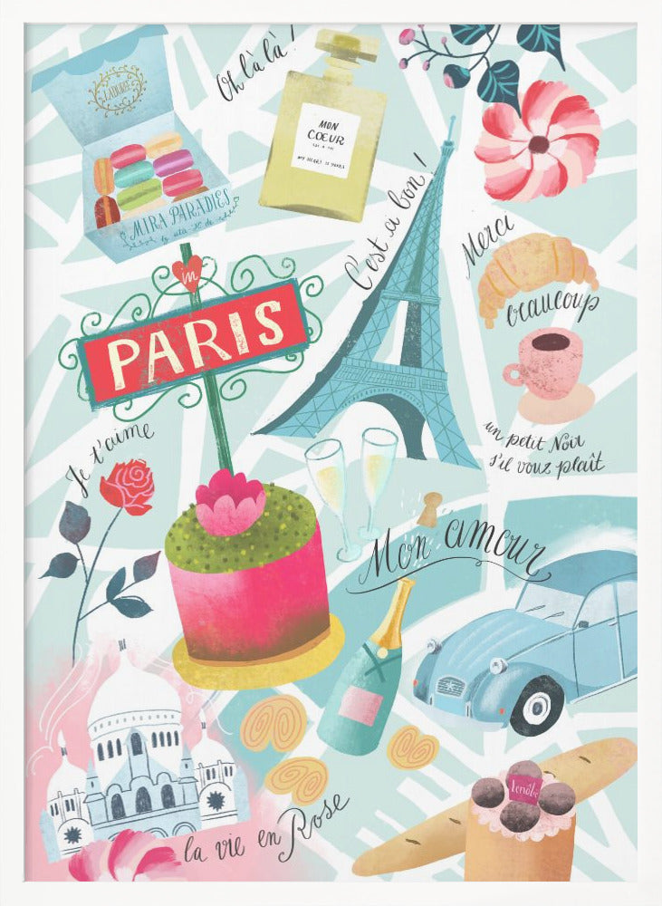 Paris Sucre Sacre Coeur - Poster / Art Print