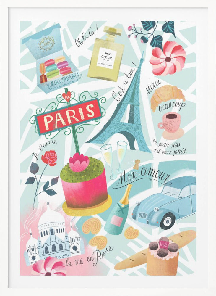 Paris Sucre Sacre Coeur - Poster / Art Print