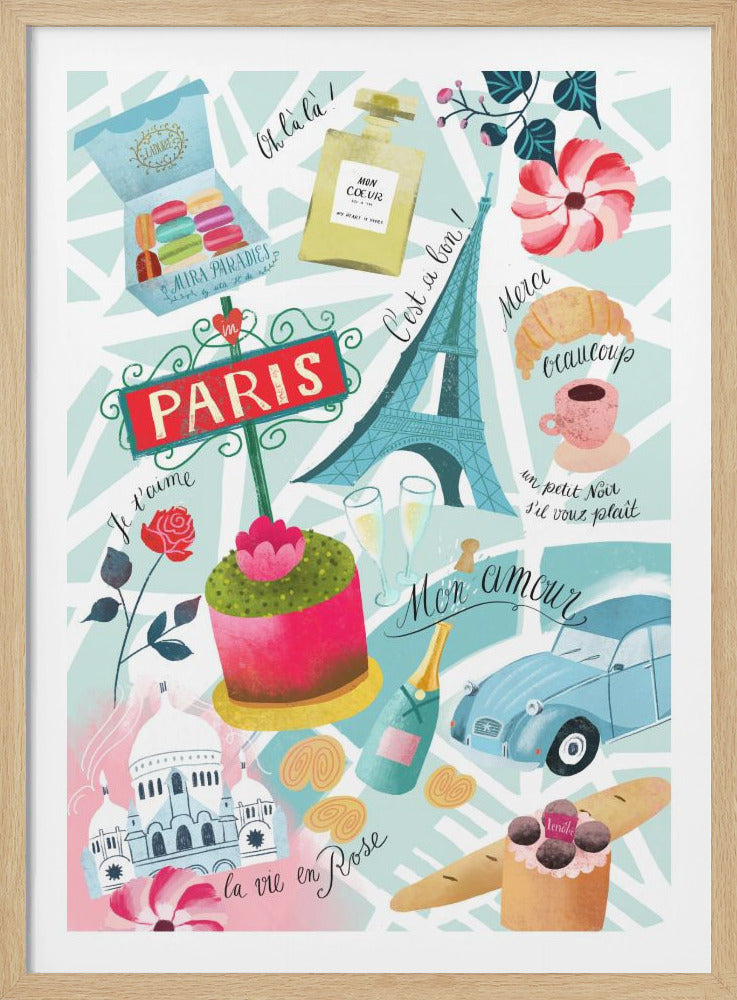 Paris Sucre Sacre Coeur - Poster / Art Print