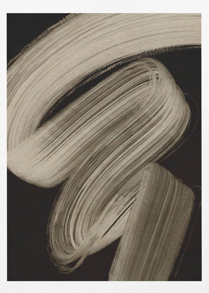 Beige strokes no 2 - Poster / Art Print