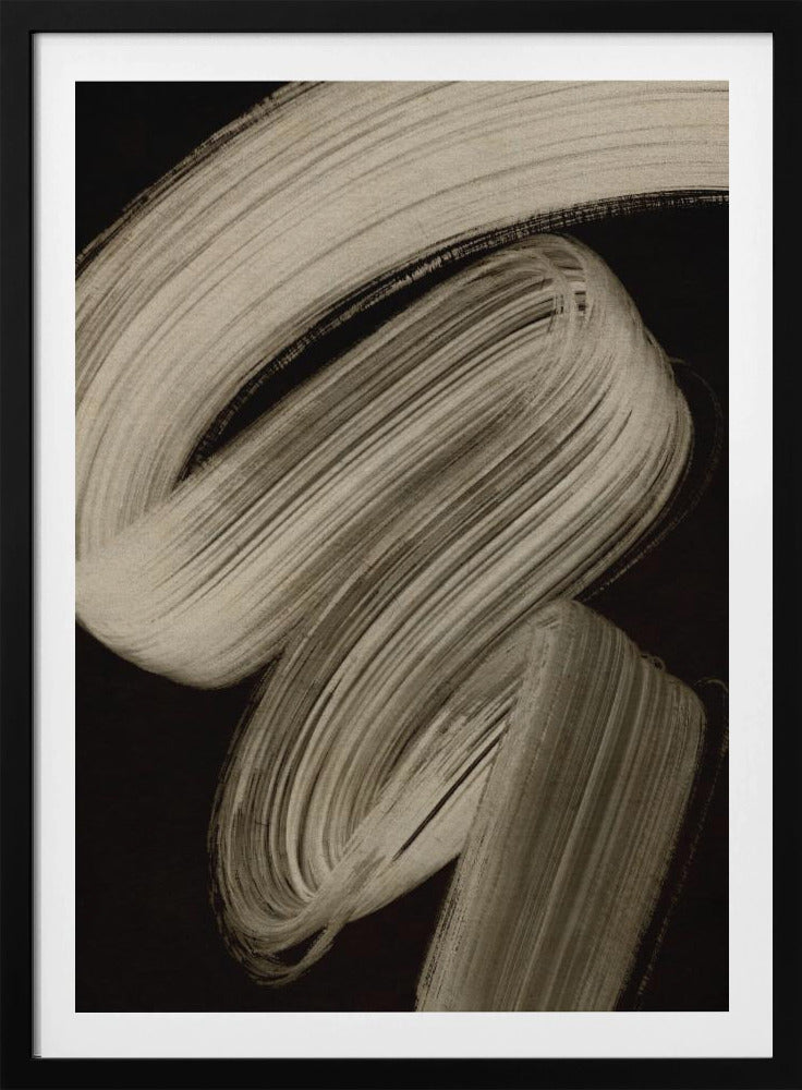 Beige strokes no 2 - Poster / Art Print