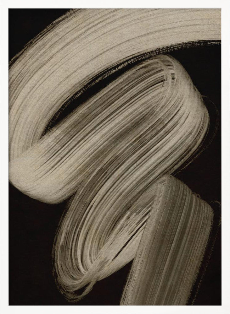 Beige strokes no 2 - Poster / Art Print