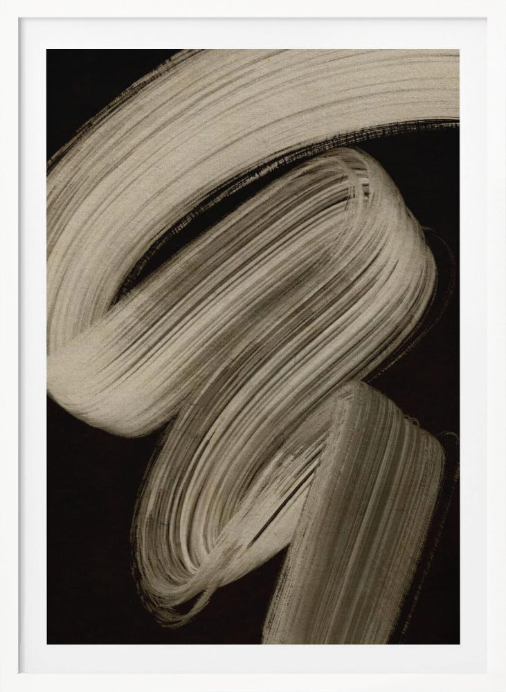 Beige strokes no 2 - Poster / Art Print