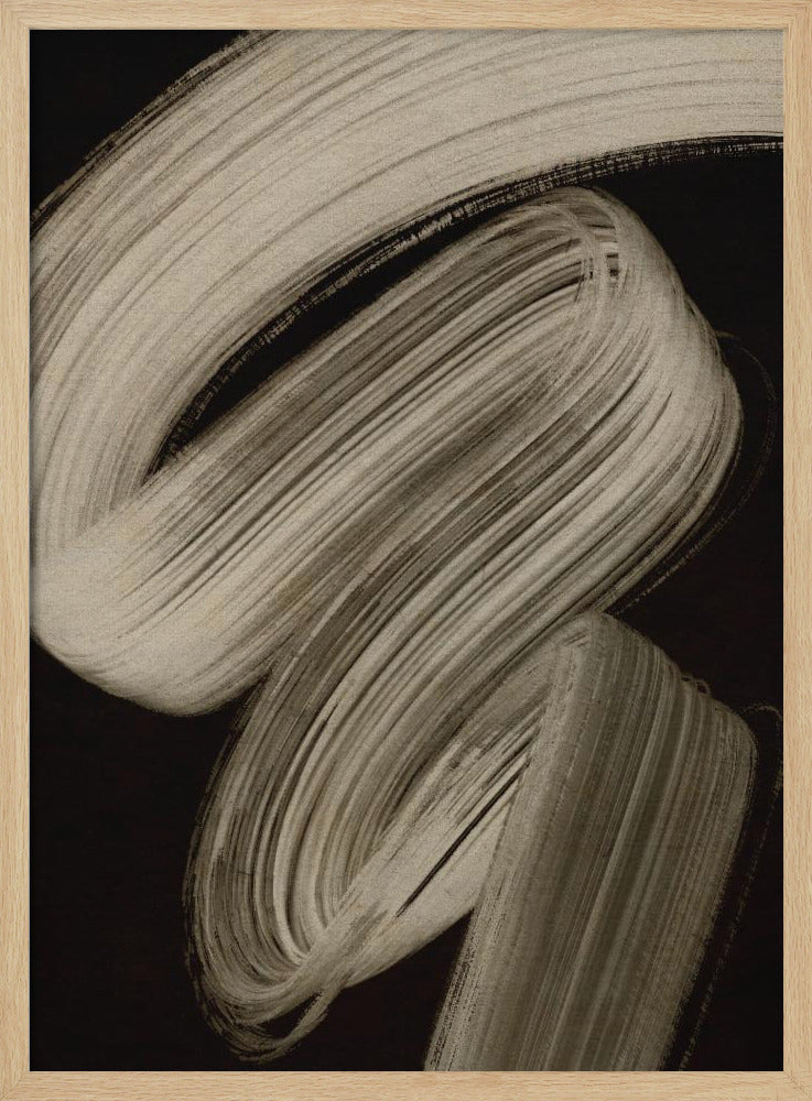 Beige strokes no 2 - Poster / Art Print