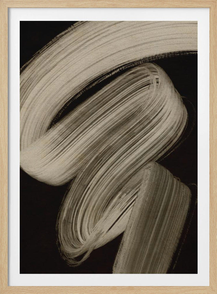 Beige strokes no 2 - Poster / Art Print