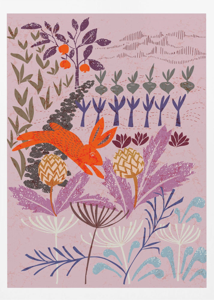 Artichoke thief at sunrise - Poster / Art Print