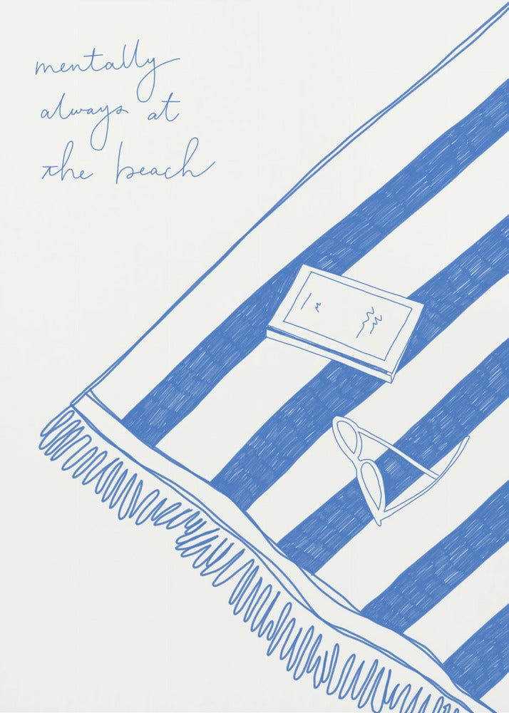 Summer holiday beach towel - Poster / Art Print