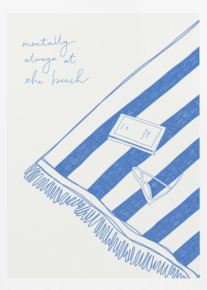 Summer holiday beach towel - Poster / Art Print
