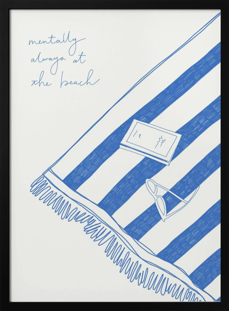 Summer holiday beach towel - Poster / Art Print