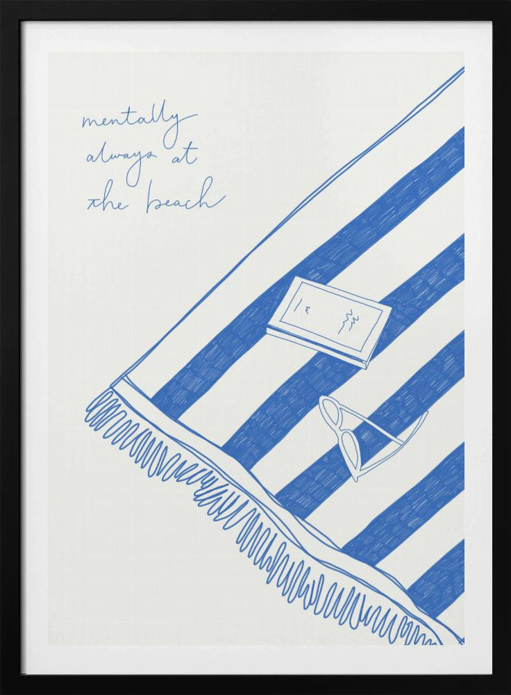 Summer holiday beach towel - Poster / Art Print