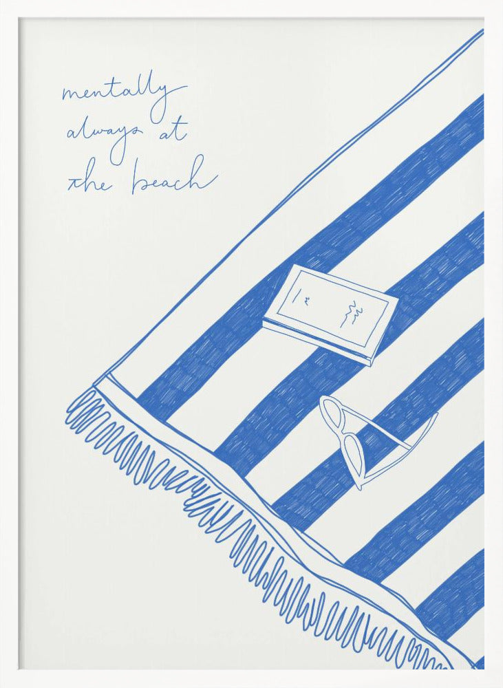 Summer holiday beach towel - Poster / Art Print