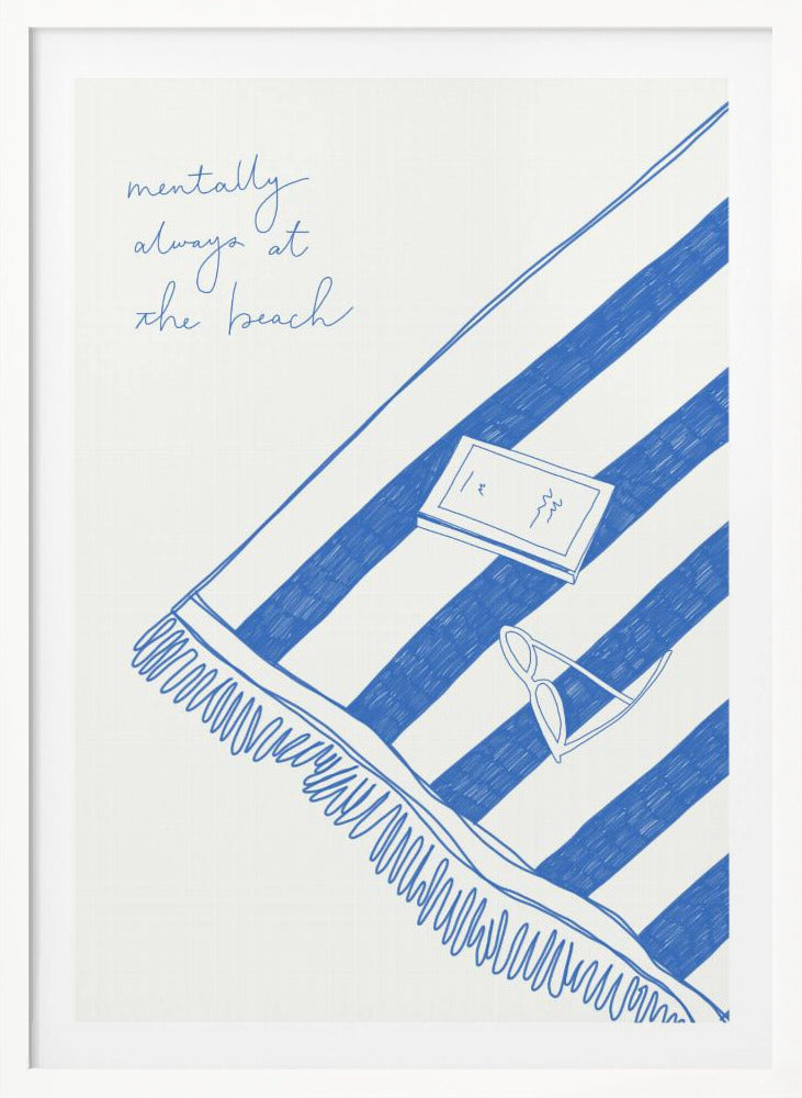 Summer holiday beach towel - Poster / Art Print