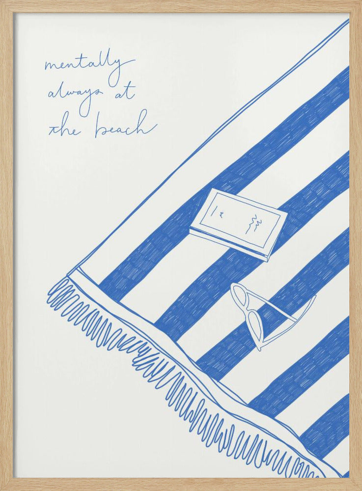 Summer holiday beach towel - Poster / Art Print