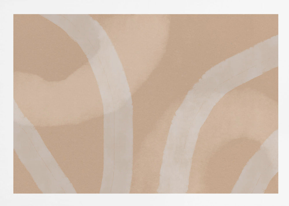 Neutral Abstract Watercolor. Minimalist In Pastel Colors No. 5 - Posters / Art Prints