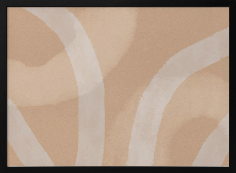 Neutral Abstract Watercolor. Minimalist In Pastel Colors No. 5 - Posters / Art Prints