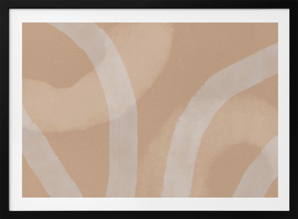 Neutral Abstract Watercolor. Minimalist In Pastel Colors No. 5 - Posters / Art Prints