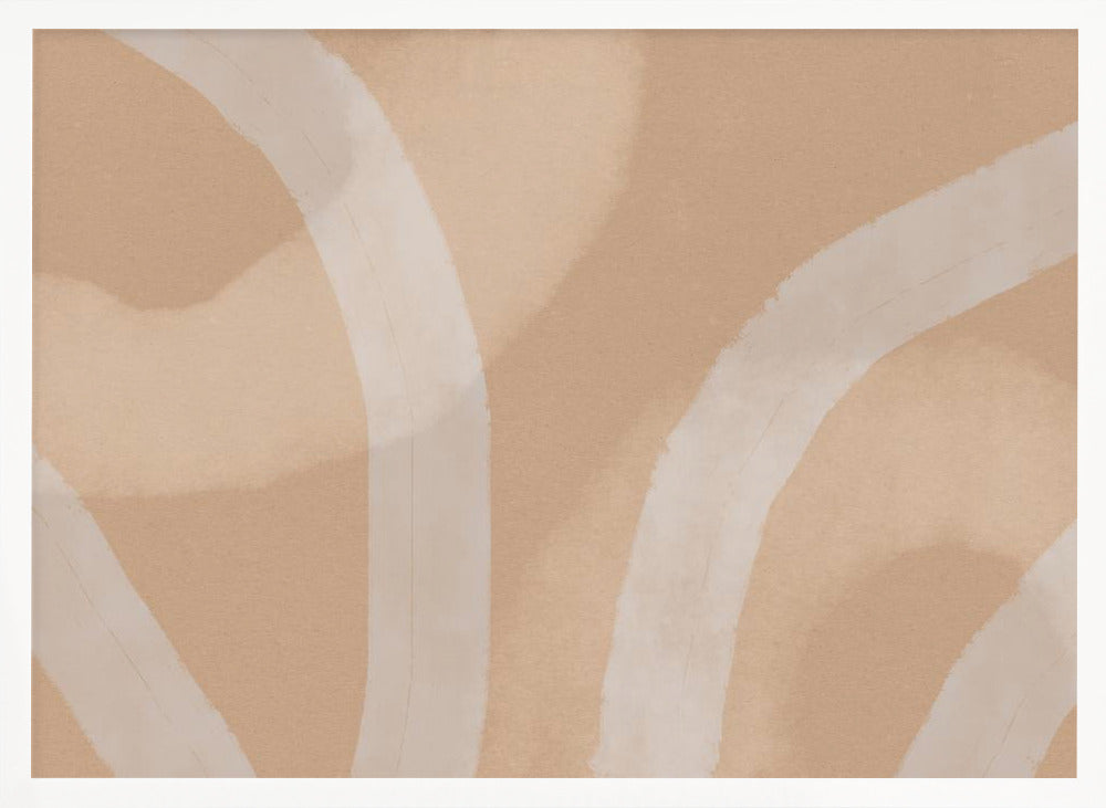 Neutral Abstract Watercolor. Minimalist In Pastel Colors No. 5 - Posters / Art Prints