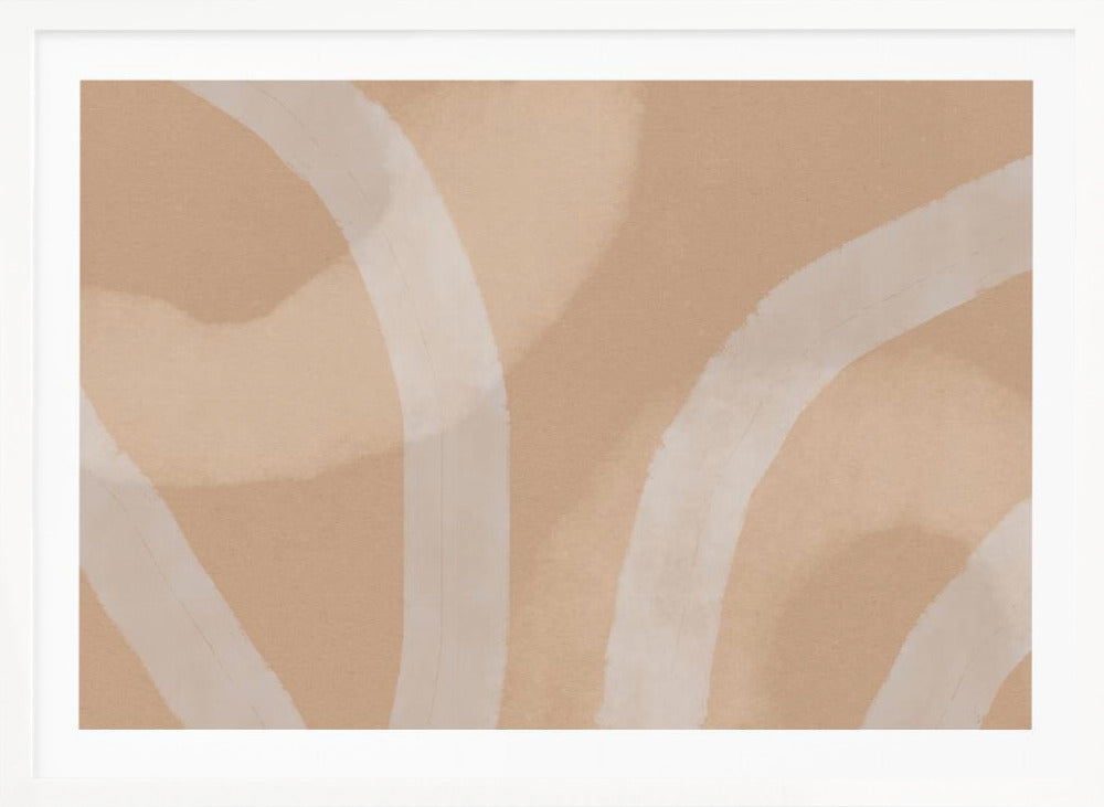 Neutral Abstract Watercolor. Minimalist In Pastel Colors No. 5 - Posters / Art Prints