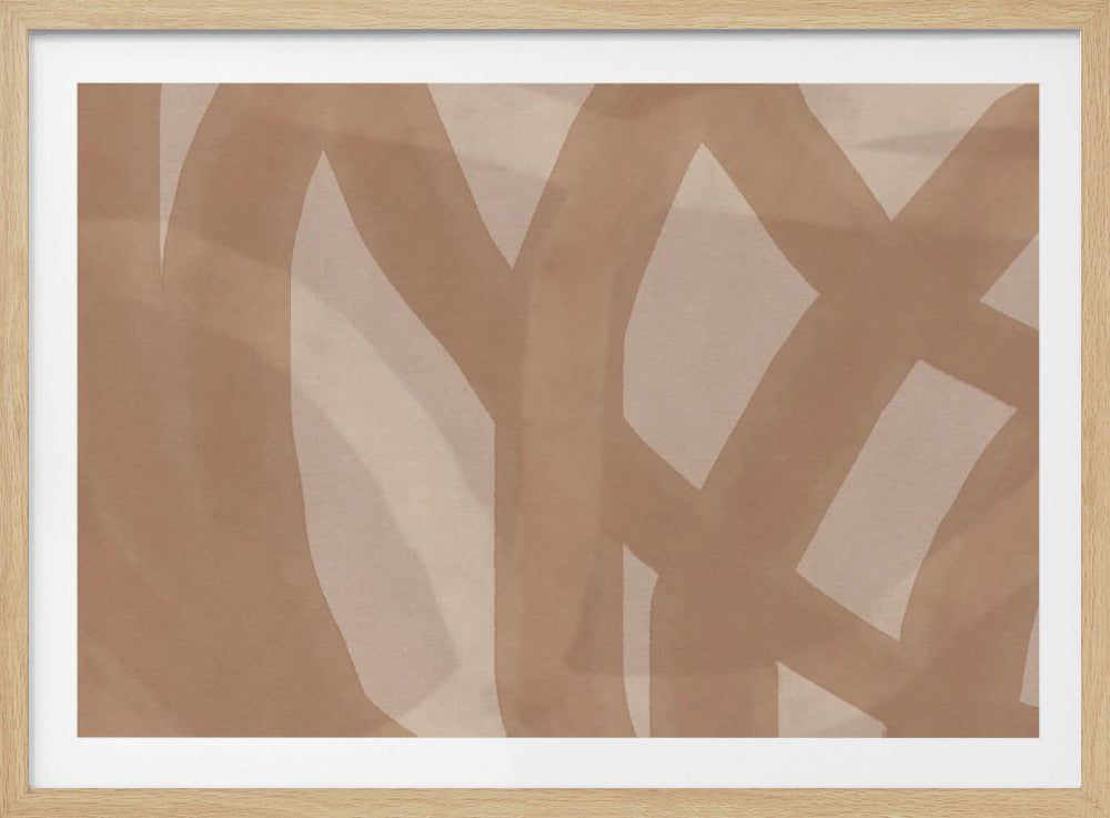 Neutral Abstract Watercolor In Nude and Pastel 9 - Poster / Art Print