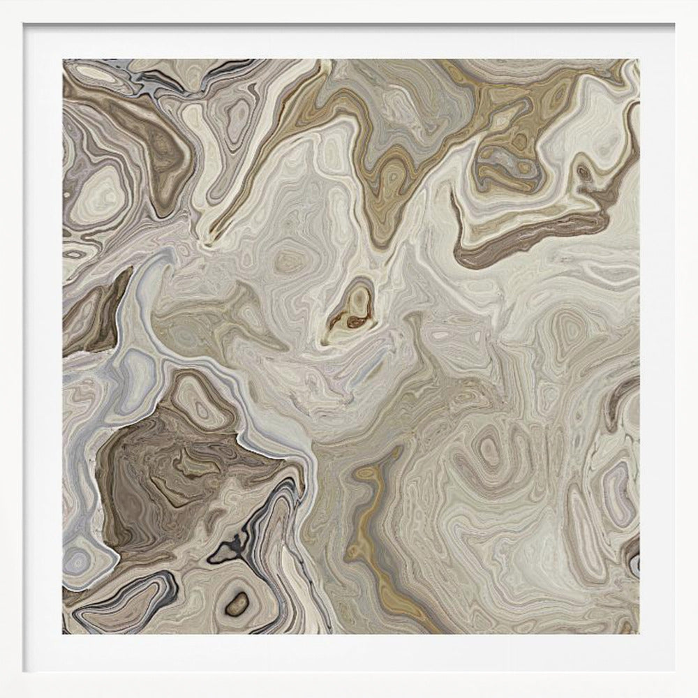 Banded Calcite - Poster / Art Print