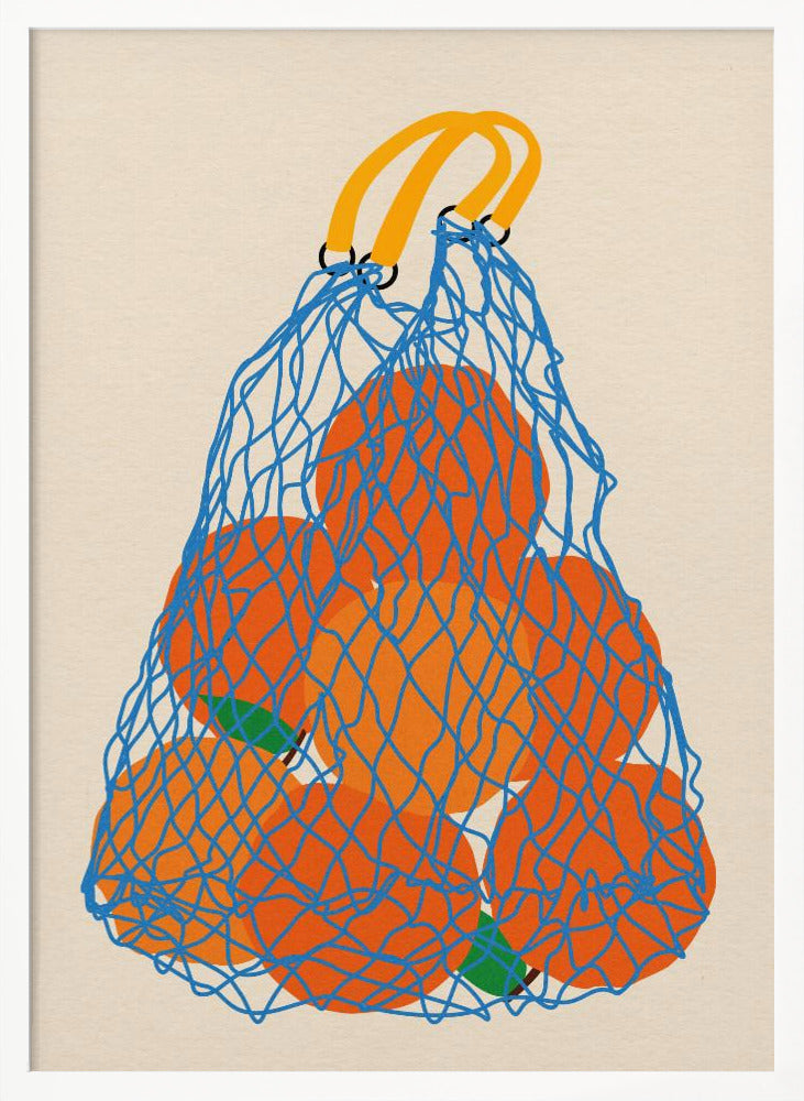 Oranges In a Net Bag Update 24 - Poster / Art Print
