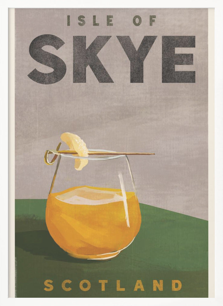 Isle Of Skye Scotland Scotch Cocktail Travel Poster - Poster / Art Print
