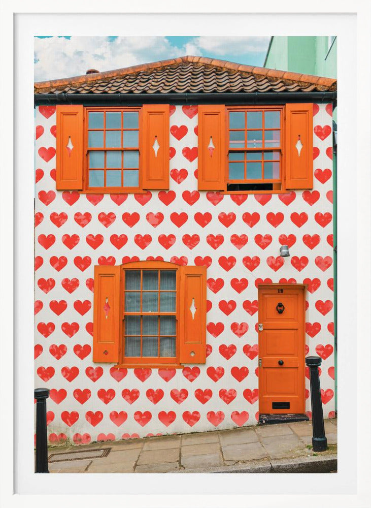 Valentines Day House - Poster / Art Print