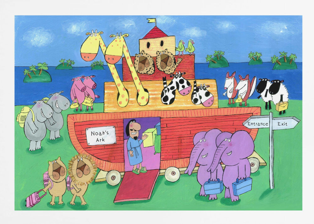 The Animals Enter Two by Two into Noah's Ark - Poster / Art Print