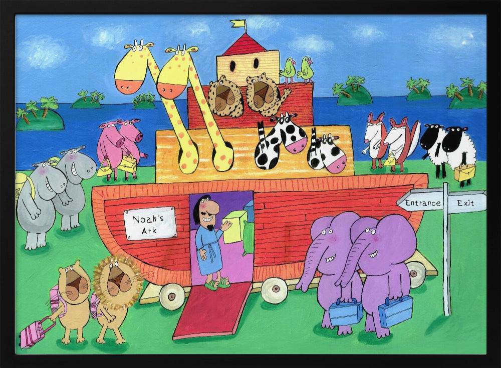 The Animals Enter Two by Two into Noah's Ark - Poster / Art Print