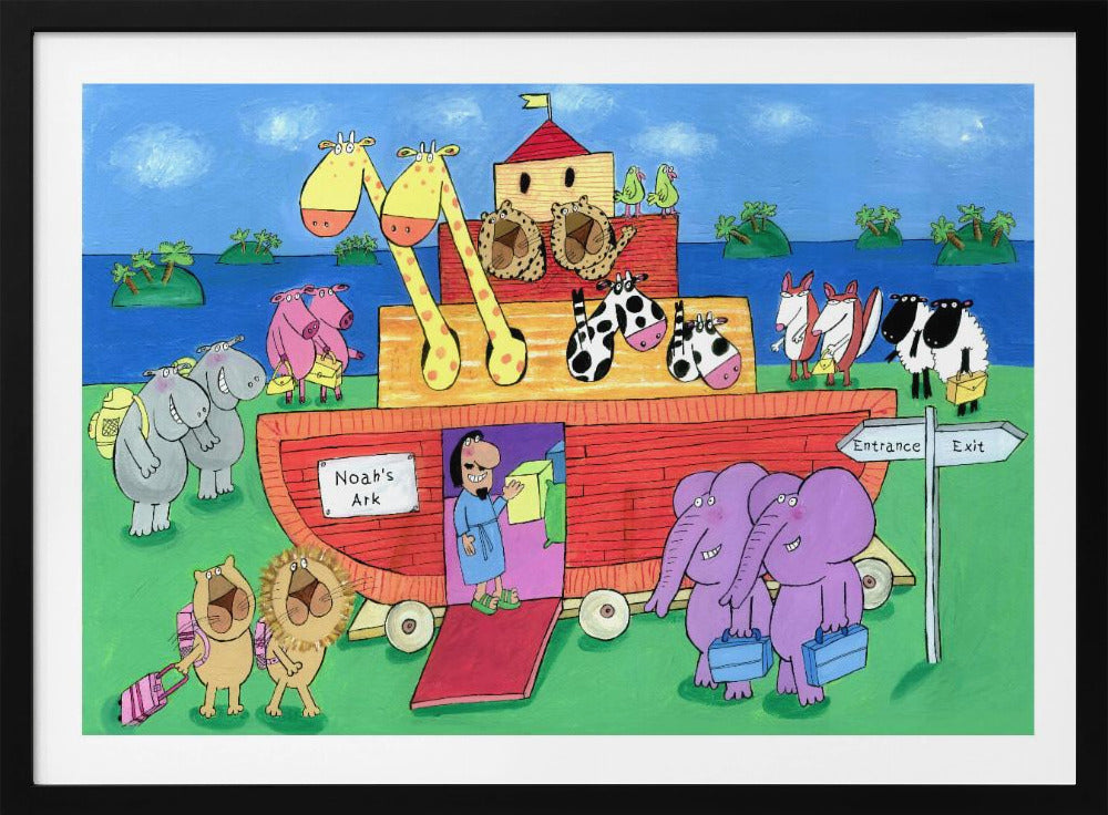 The Animals Enter Two by Two into Noah's Ark - Poster / Art Print