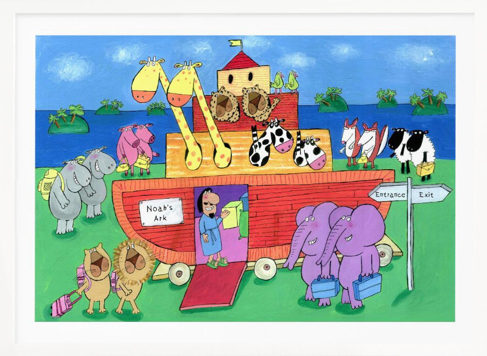 The Animals Enter Two by Two into Noah's Ark - Poster / Art Print