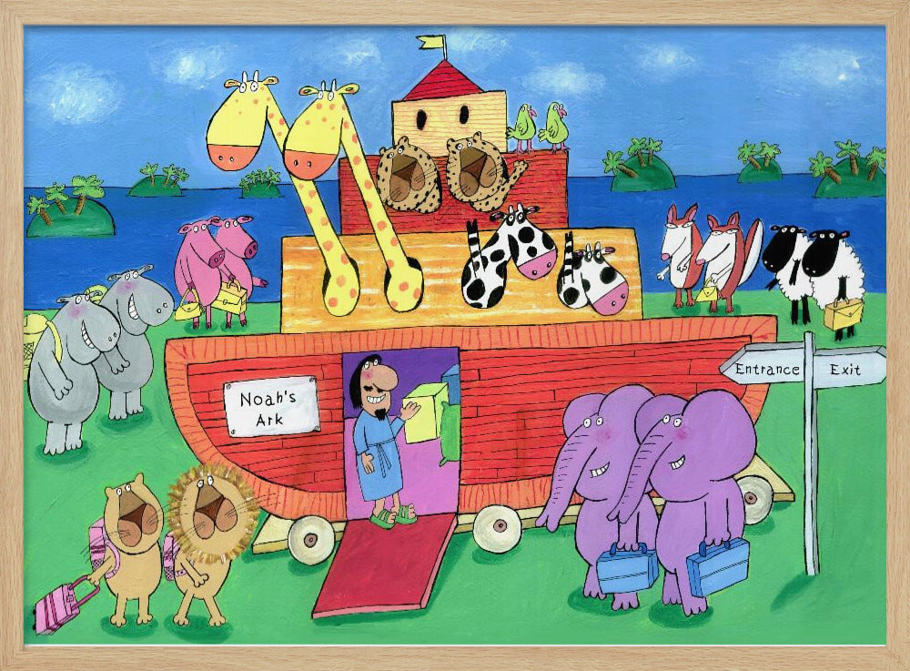 The Animals Enter Two by Two into Noah's Ark - Poster / Art Print