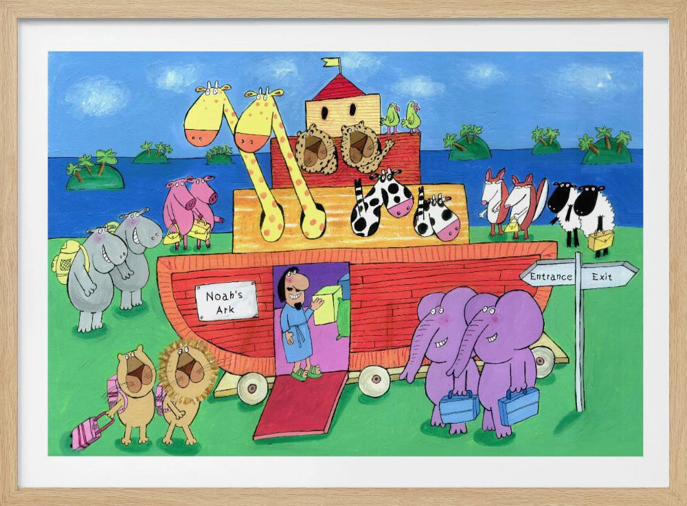 The Animals Enter Two by Two into Noah's Ark - Poster / Art Print