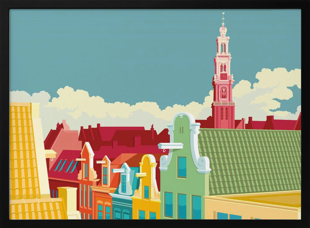 Amsterdam Jordaan Westerkerk - Poster / Art Print