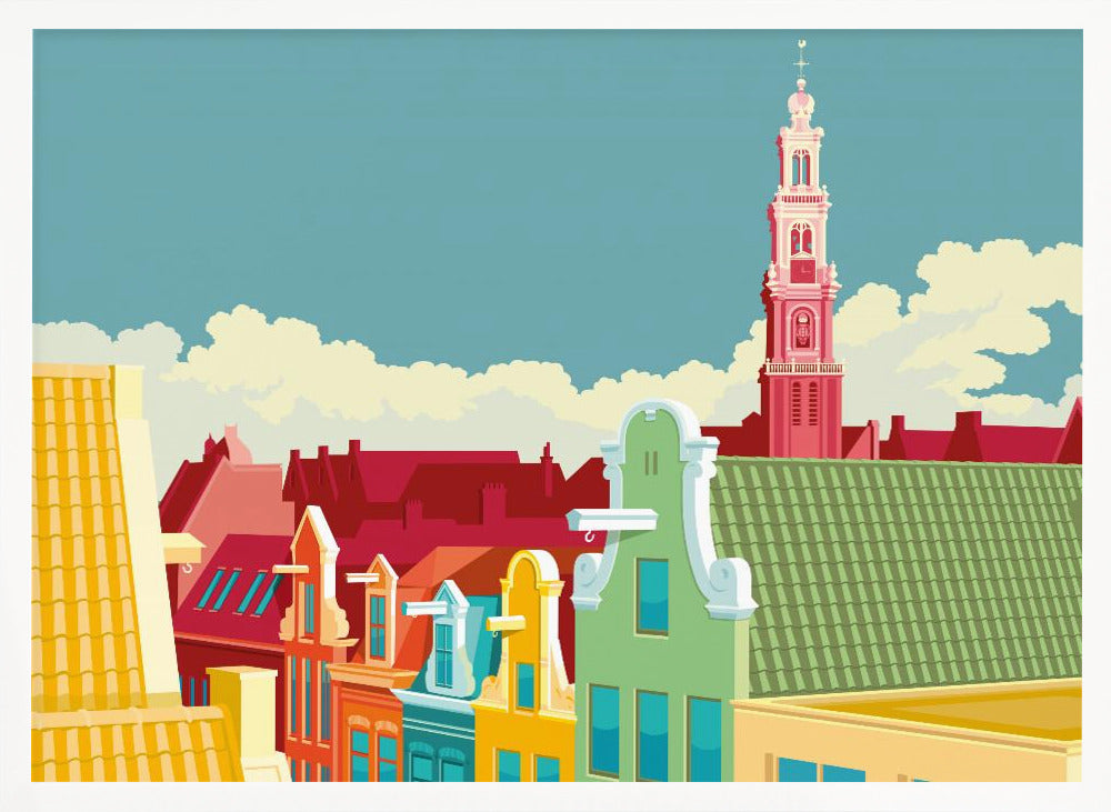 Amsterdam Jordaan Westerkerk - Poster / Art Print