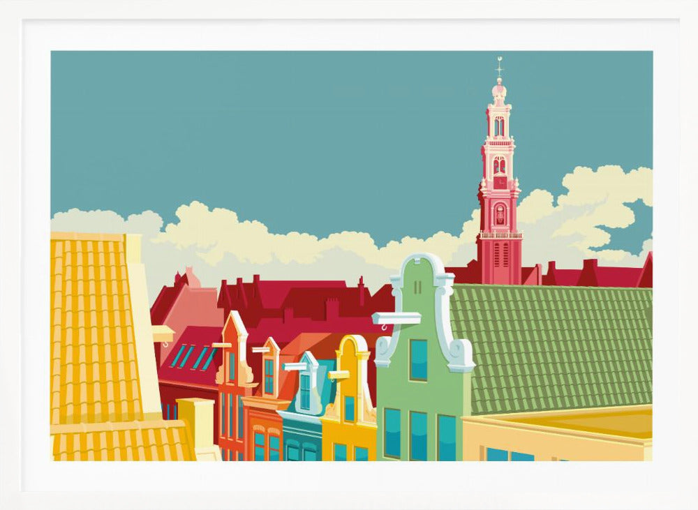 Amsterdam Jordaan Westerkerk - Poster / Art Print