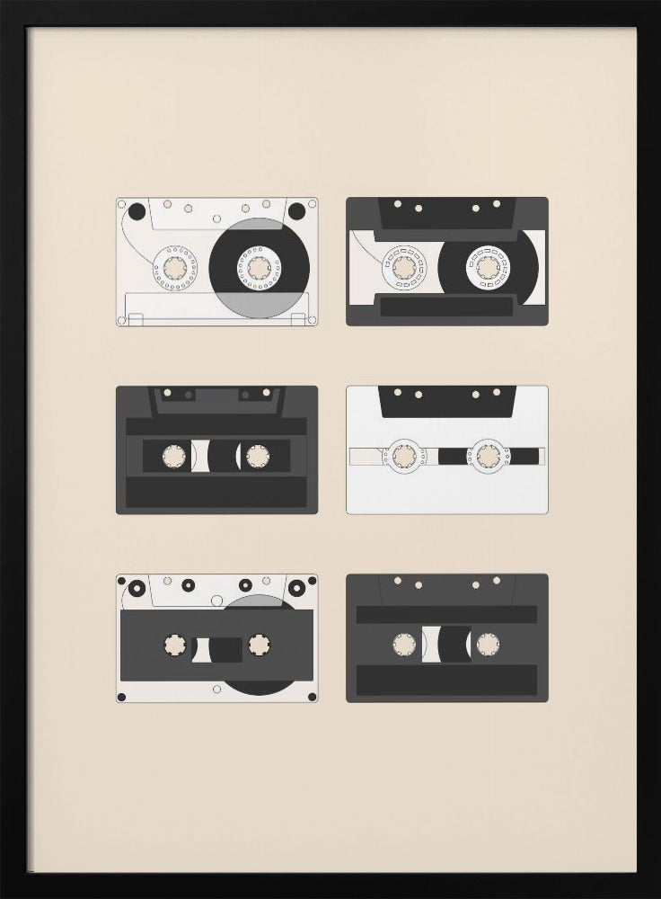 Cassette Pattern #1 - Poster / Art Print