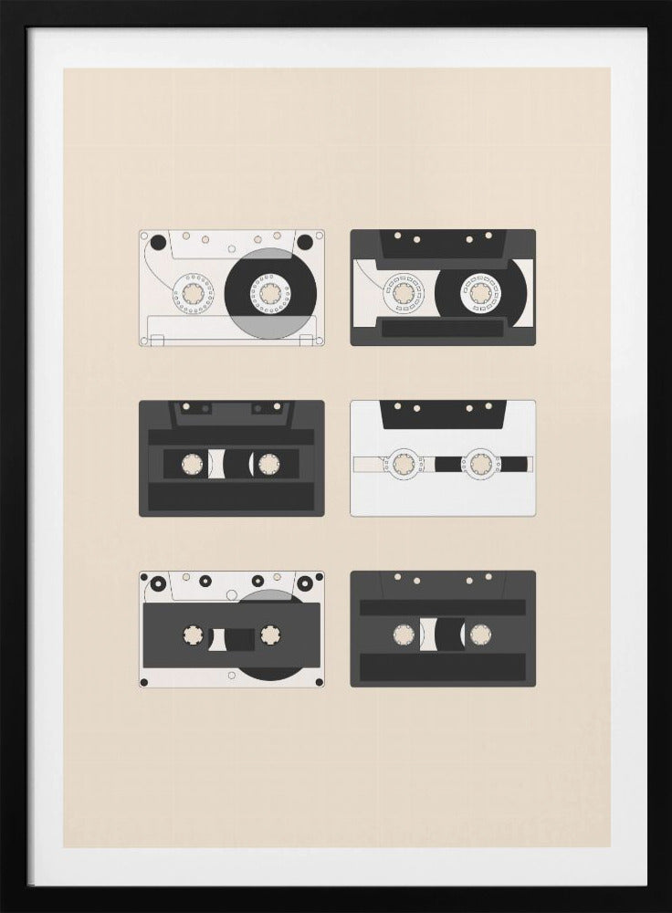Cassette Pattern #1 - Poster / Art Print