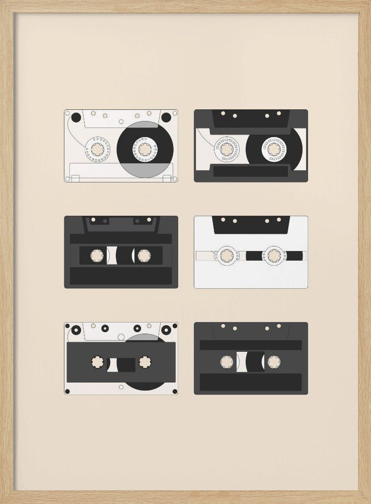 Cassette Pattern #1 - Poster / Art Print