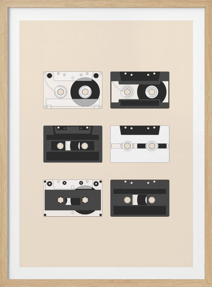 Cassette Pattern #1 - Poster / Art Print