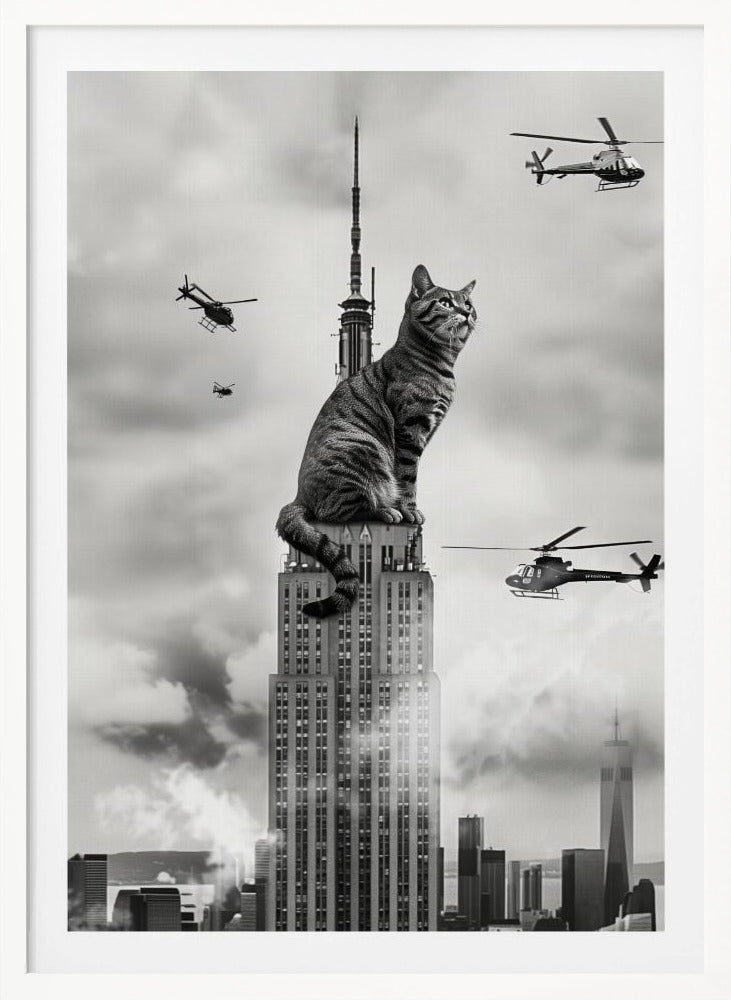 Cat on top - Poster / Art Print