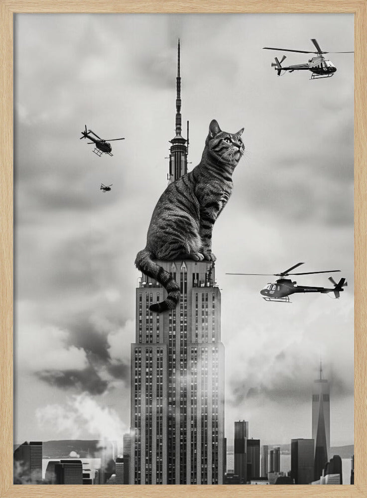 Cat on top - Poster / Art Print