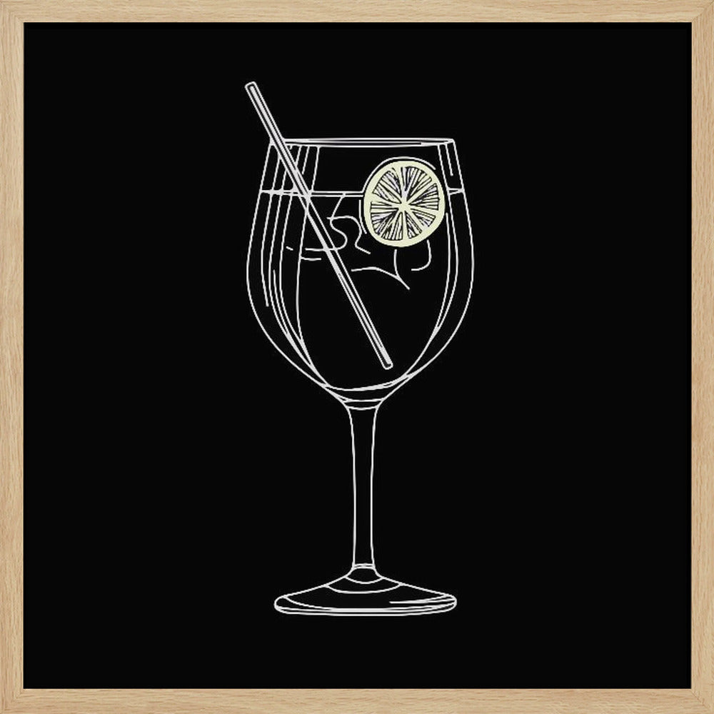 A Glass of Gin and Tonic - Poster / Art Print