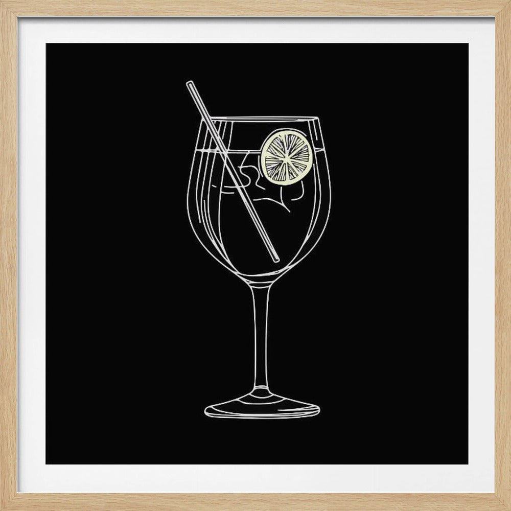 A Glass of Gin and Tonic - Poster / Art Print