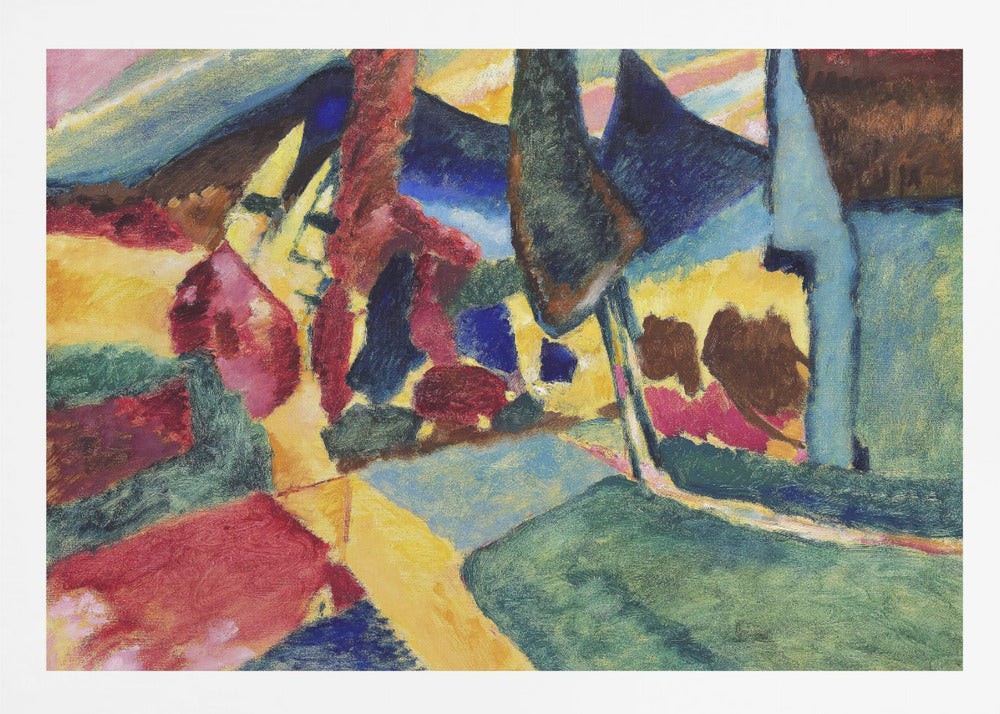 Landscape With Two Poplars (1912) - Poster / Art Print