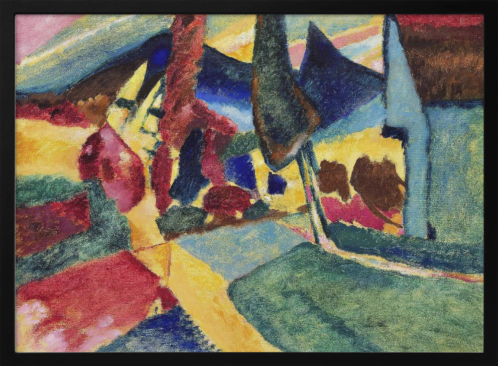 Landscape With Two Poplars (1912) - Poster / Art Print